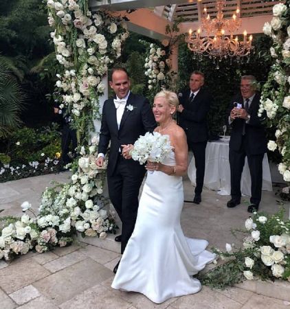 Marcus Lemonis and Roberta Raffel got wed at Hotel-Bel-Air in Los Angeles.